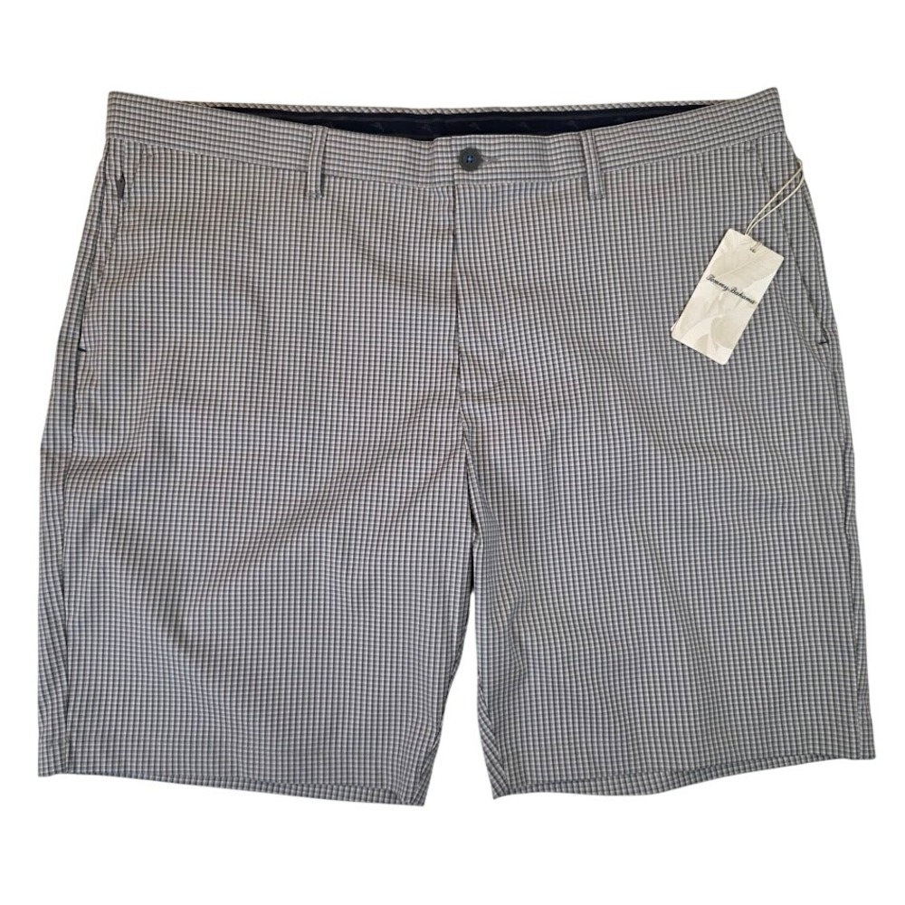 Tommy Bahama Men's Size 44 Ace Fairway Short Carbon Grey Check‎ IslandZone NEW